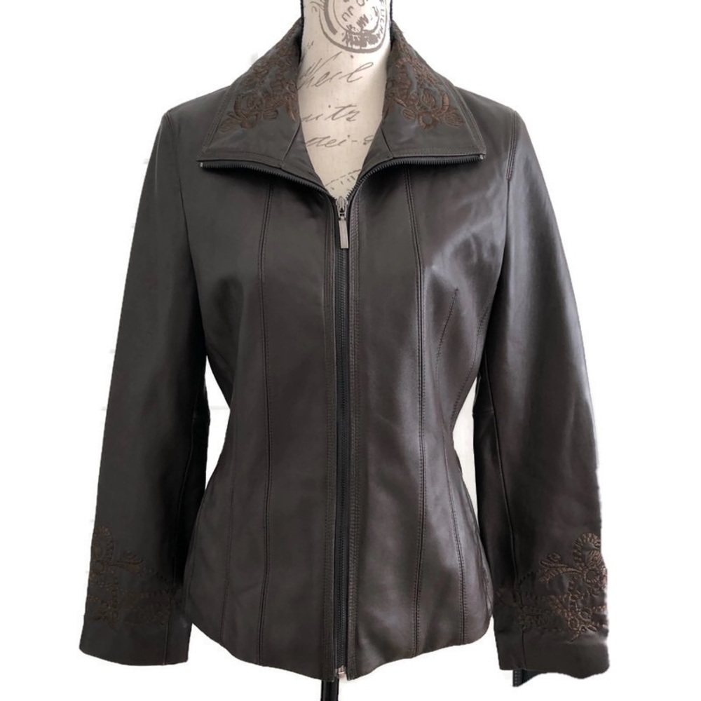 JONES NEW YORK | Leather Jacket S